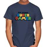 Super Gamer - Mens T-Shirts RIPT Apparel Small / Navy