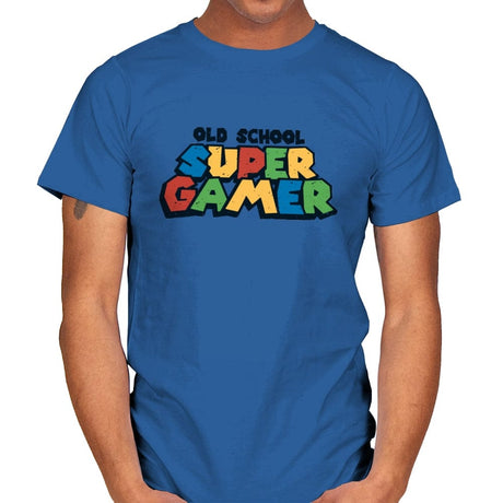 Super Gamer - Mens T-Shirts RIPT Apparel Small / Royal