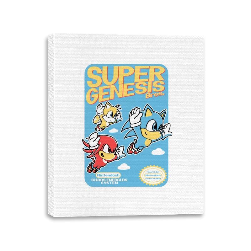 Super Genesis Bros. - Canvas Wraps Canvas Wraps RIPT Apparel 11x14 / White