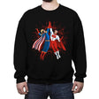 Super Maniac Friends - Crew Neck Sweatshirt Crew Neck Sweatshirt RIPT Apparel Small / Black