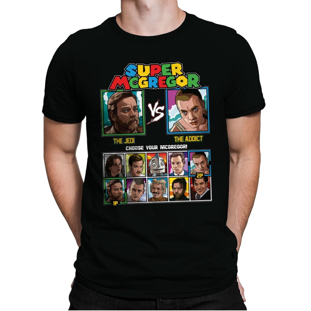 Super McGregor - Mens Premium T-Shirts RIPT Apparel Small / Black