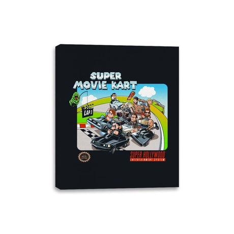 Super Movie Kart - Canvas Wraps Canvas Wraps RIPT Apparel 8x10 / Black