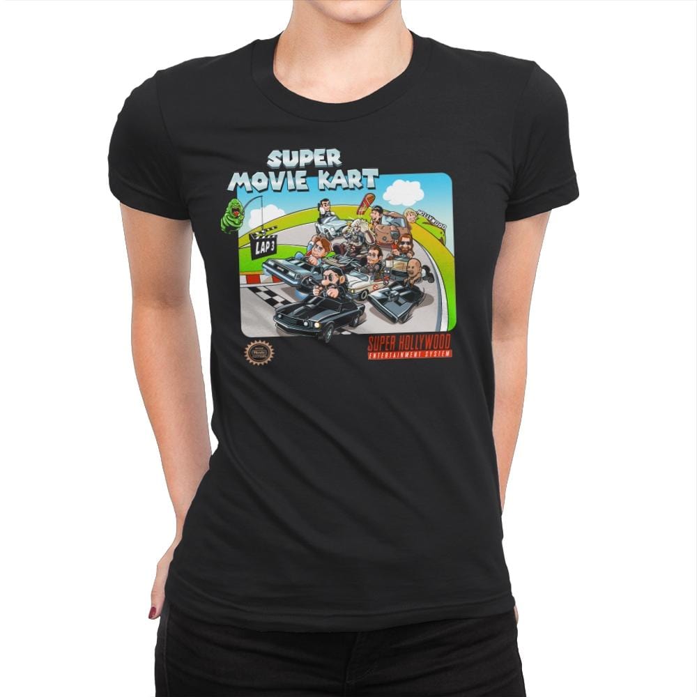 Super Movie Kart - Womens Premium T-Shirts RIPT Apparel Small / Black