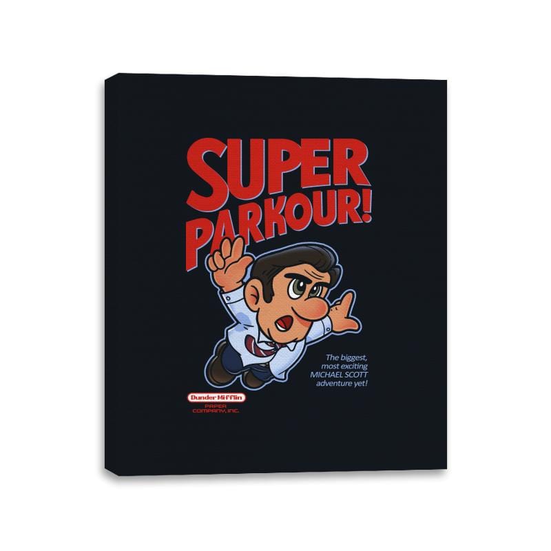 Super Parkour - Canvas Wraps Canvas Wraps RIPT Apparel 11x14 / Black