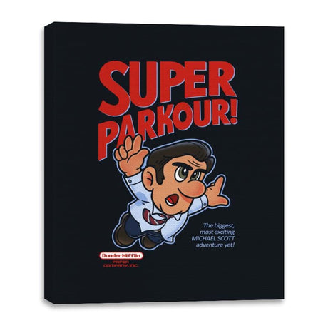 Super Parkour - Canvas Wraps Canvas Wraps RIPT Apparel 16x20 / Black