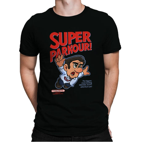 Super Parkour - Mens Premium T-Shirts RIPT Apparel Small / Black