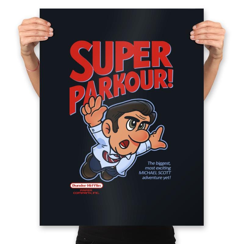 Super Parkour - Prints Posters RIPT Apparel 18x24 / Black