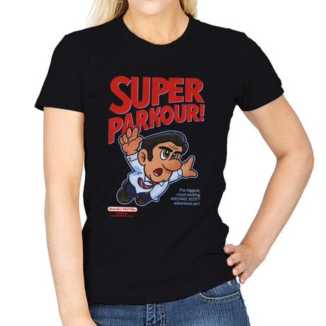 Super Parkour - Womens T-Shirts RIPT Apparel Small / Black