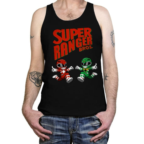 Super Ranger Bros - Tanktop Tanktop RIPT Apparel X-Small / Black