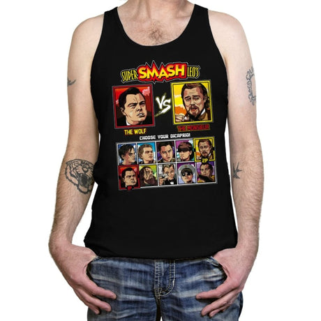 Super Smash Leos - Retro Fighter Series - Tanktop Tanktop RIPT Apparel X-Small / Black