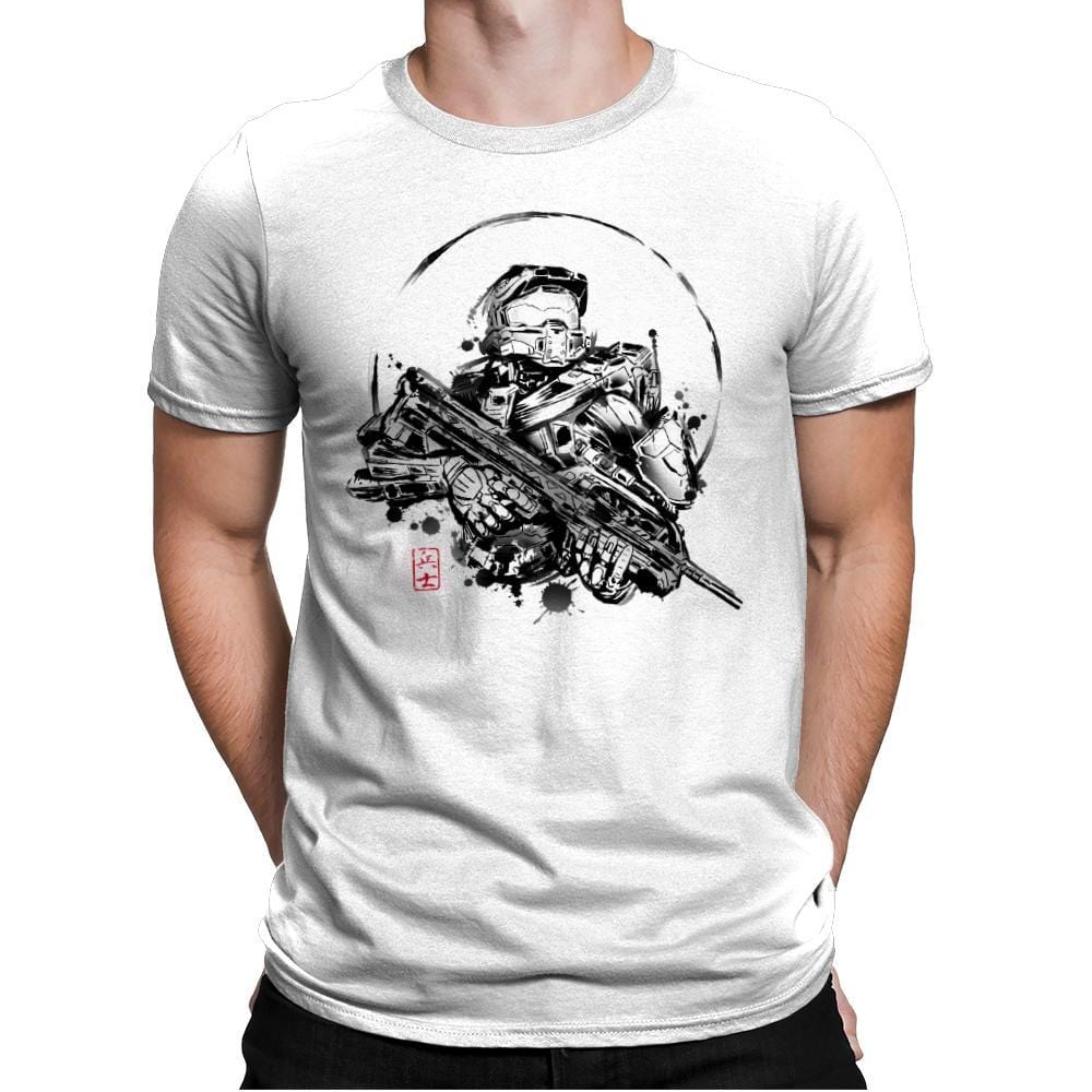 Super Soldier-e - Mens Premium T-Shirts RIPT Apparel Small / White