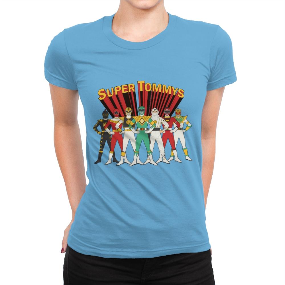 Super Tommys - Womens Premium T-Shirts RIPT Apparel Small / Turquoise