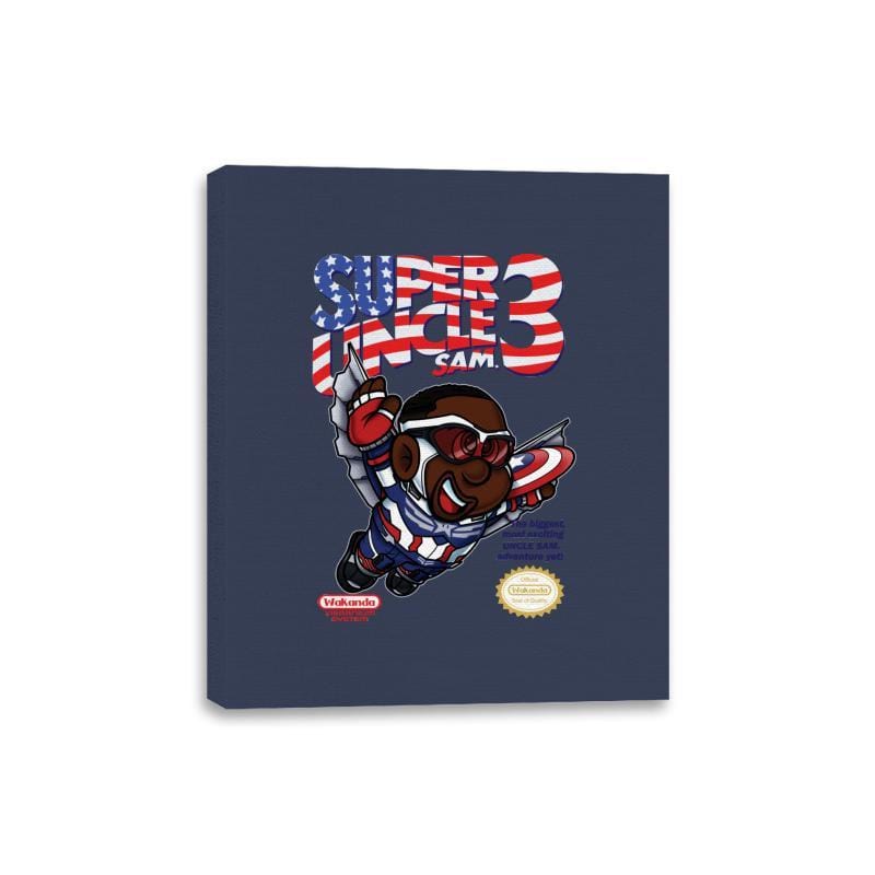 Super Uncle Sam - Canvas Wraps Canvas Wraps RIPT Apparel 8x10 / Navy