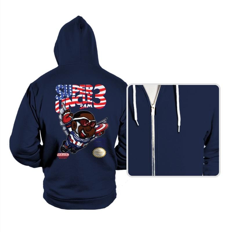 Super Uncle Sam - Hoodies Hoodies RIPT Apparel Small / Navy