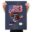 Super Uncle Sam - Prints Posters RIPT Apparel 18x24 / Navy