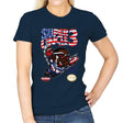 Super Uncle Sam - Womens T-Shirts RIPT Apparel Small / Navy