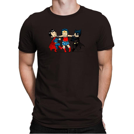 Superchildish - Miniature Mayhem - Mens Premium T-Shirts RIPT Apparel Small / Dark Chocolate