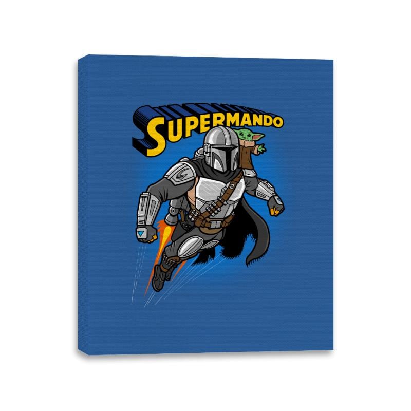 Supermando - Canvas Wraps Canvas Wraps RIPT Apparel 11x14 / Royal