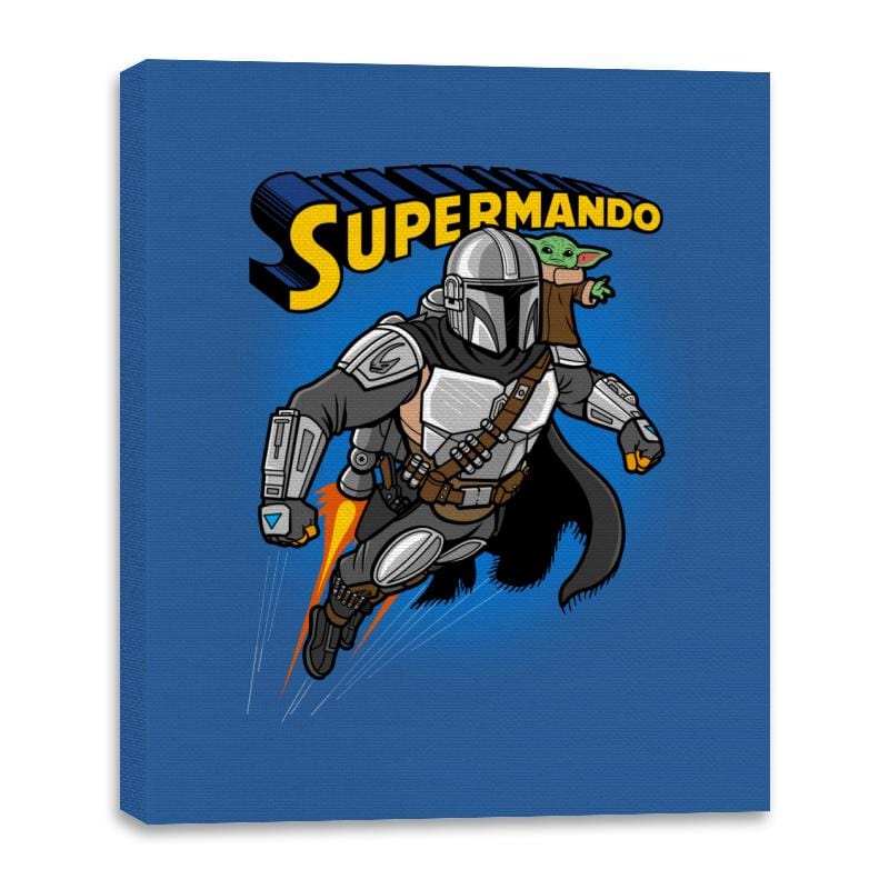 Supermando - Canvas Wraps Canvas Wraps RIPT Apparel 16x20 / Royal