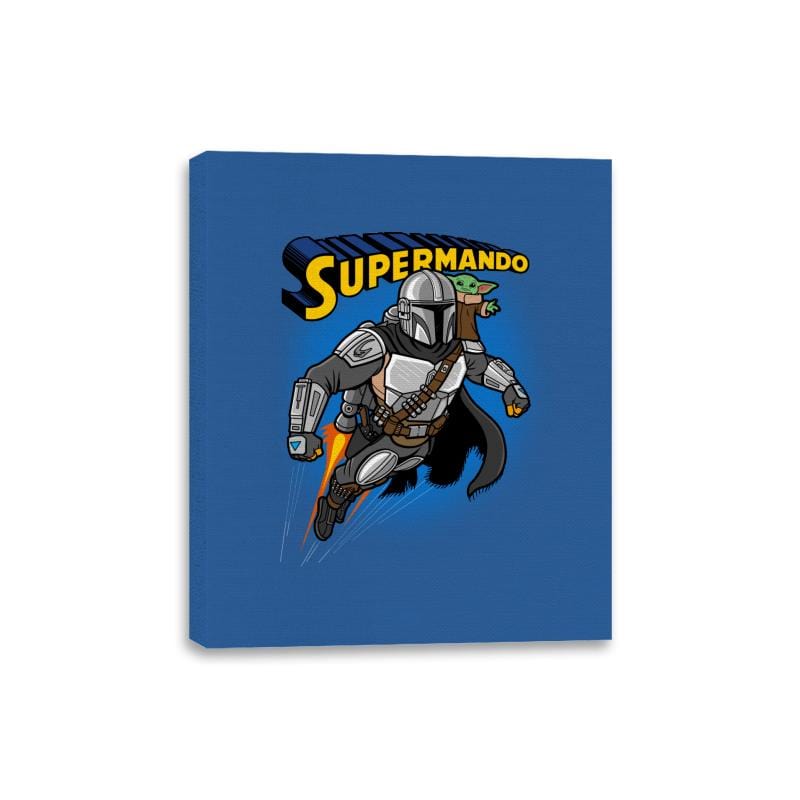 Supermando - Canvas Wraps Canvas Wraps RIPT Apparel 8x10 / Royal