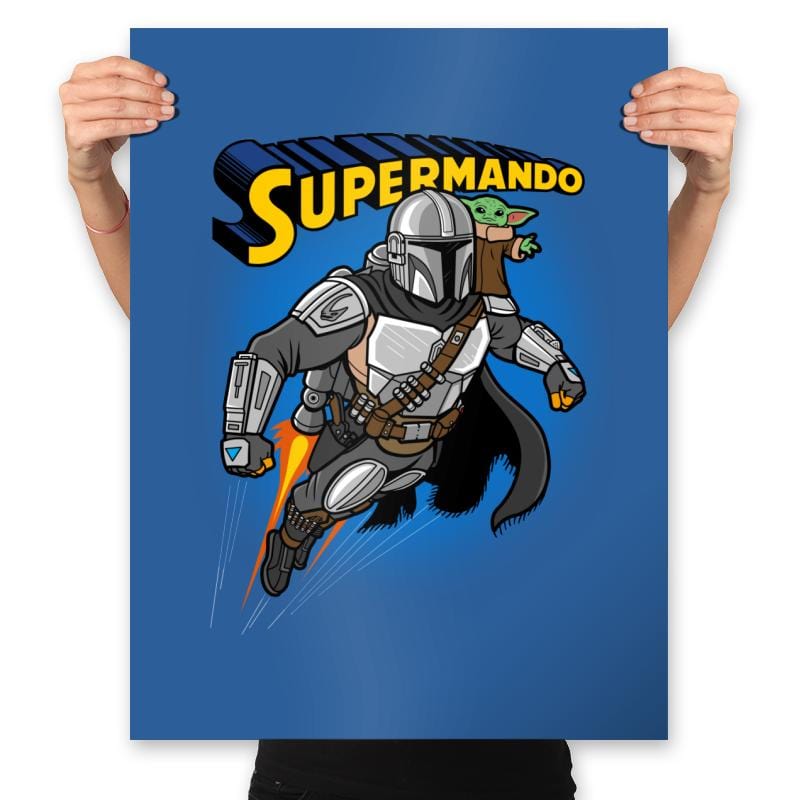 Supermando - Prints Posters RIPT Apparel 18x24 / Royal