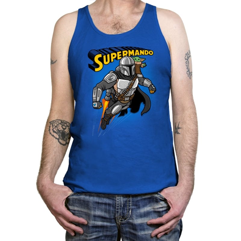 Supermando - Tanktop Tanktop RIPT Apparel X-Small / True Royal