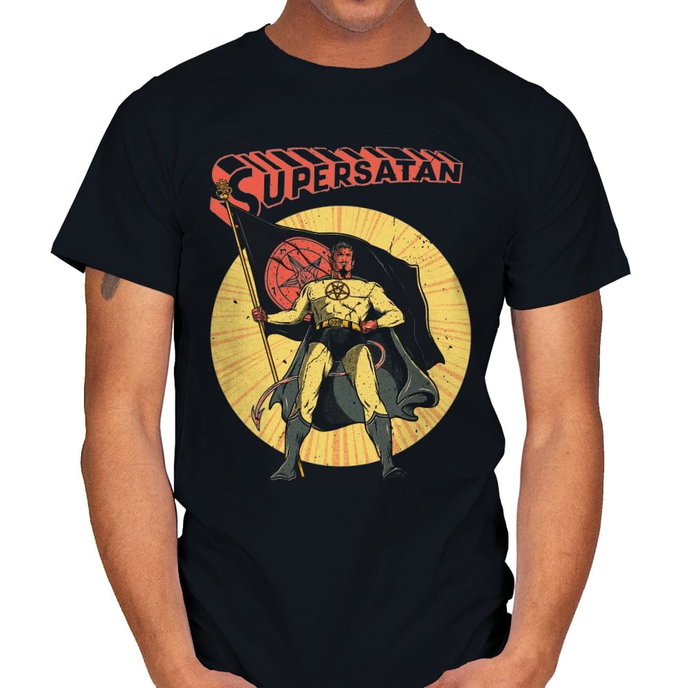 SuperSatan Lives - Mens T-Shirts RIPT Apparel Small / Black