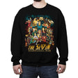 Supes War - Crew Neck Sweatshirt Crew Neck Sweatshirt RIPT Apparel Small / Black