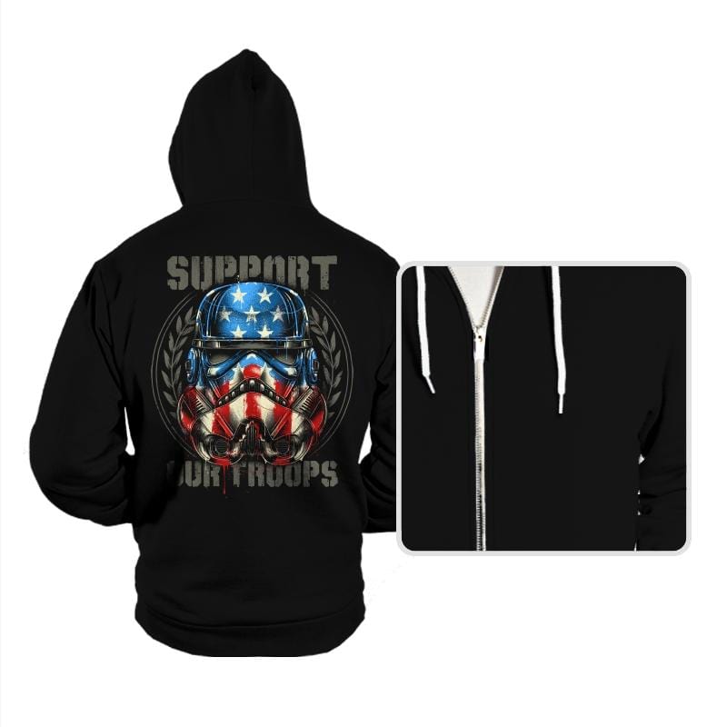 Support Our Troops - Hoodies Hoodies RIPT Apparel Small / Black