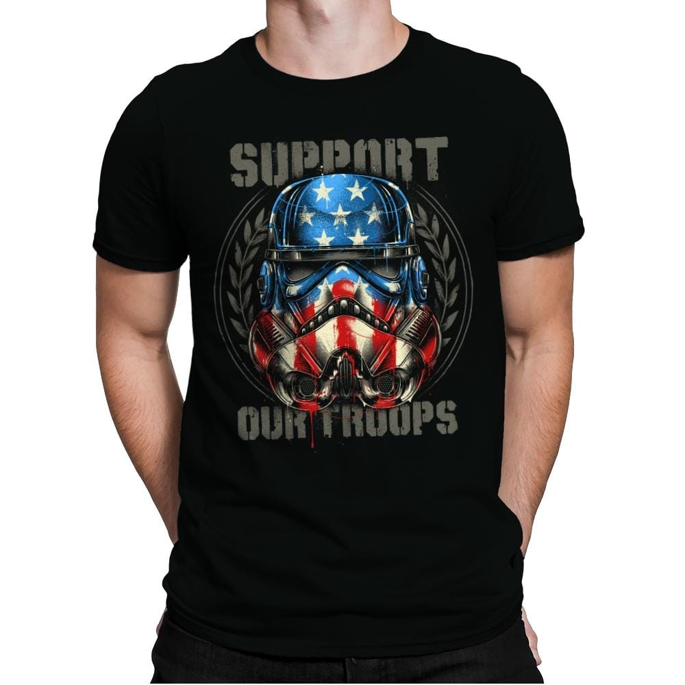 Support Our Troops - Mens Premium T-Shirts RIPT Apparel Small / Black