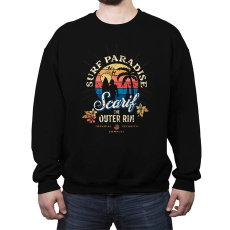 Surf Scarif - Crew Neck Sweatshirt Crew Neck Sweatshirt RIPT Apparel Small / Black