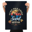 Surf Scarif - Prints Posters RIPT Apparel 18x24 / Black