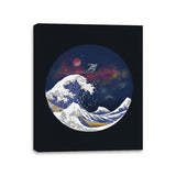 Surfing the Great Wave - Canvas Wraps Canvas Wraps RIPT Apparel 11x14 / Black