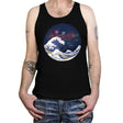 Surfing the Great Wave - Tanktop Tanktop RIPT Apparel X-Small / Black