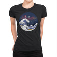 Surfing the Great Wave - Womens Premium T-Shirts RIPT Apparel Small / Black