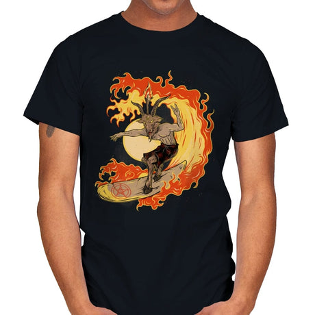 Surfing With the Devil - Mens T-Shirts RIPT Apparel Small / Black