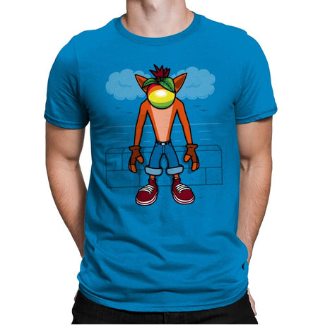 Surrealist Bandicoot! - Mens Premium T-Shirts RIPT Apparel Small / Turqouise