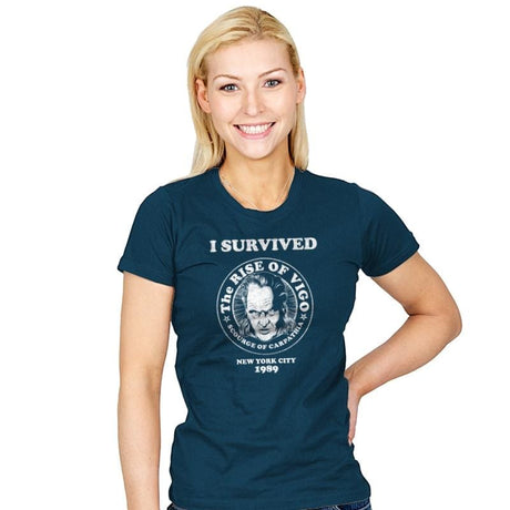 Surviving Vigo - Womens T-Shirts RIPT Apparel Small / Indigo