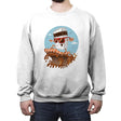 Sushi Surfer - Crew Neck Sweatshirt Crew Neck Sweatshirt RIPT Apparel Small / White