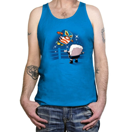 Sushi Wrestling - Tanktop Tanktop RIPT Apparel X-Small / Teal