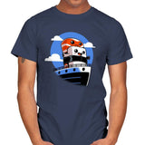 Sushitanic - Mens T-Shirts RIPT Apparel Small / Navy