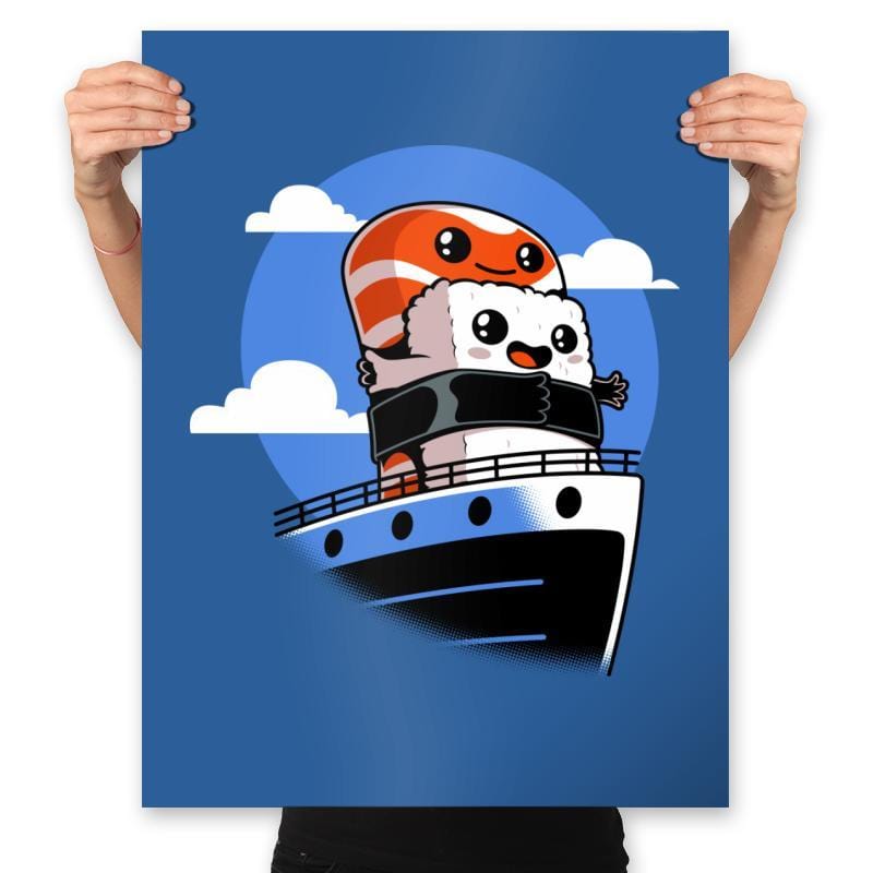 Sushitanic - Prints Posters RIPT Apparel 18x24 / Royal