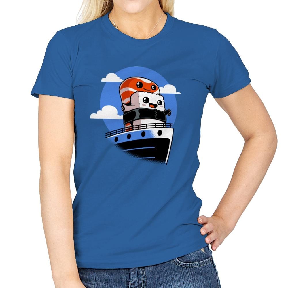 Sushitanic - Womens T-Shirts RIPT Apparel Small / Royal