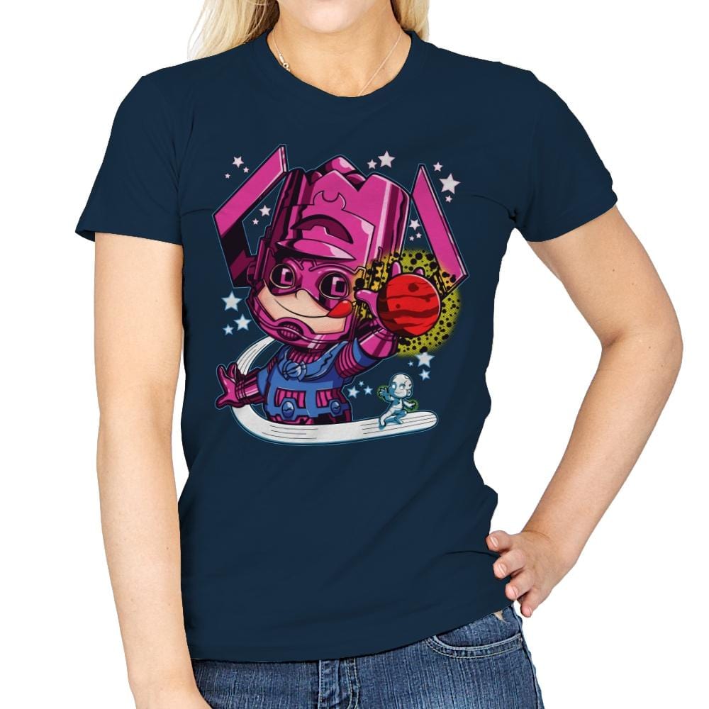 Sweet Planets - Womens T-Shirts RIPT Apparel Small / Navy