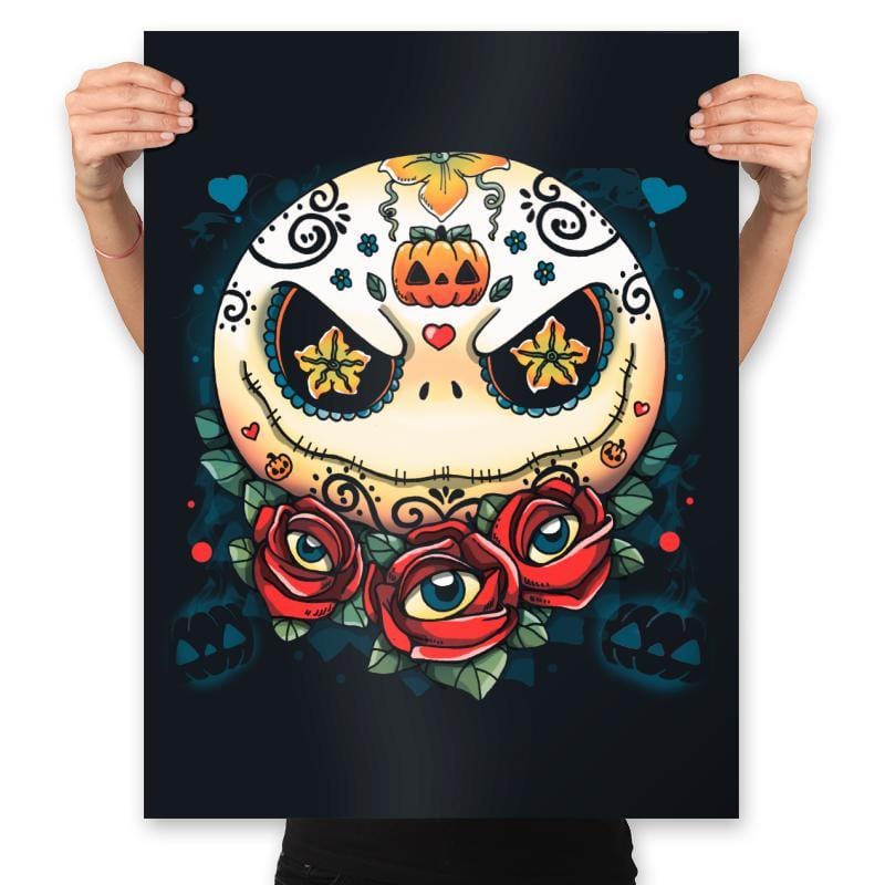 Sweet Skeleton - Prints Posters RIPT Apparel 18x24 / Black