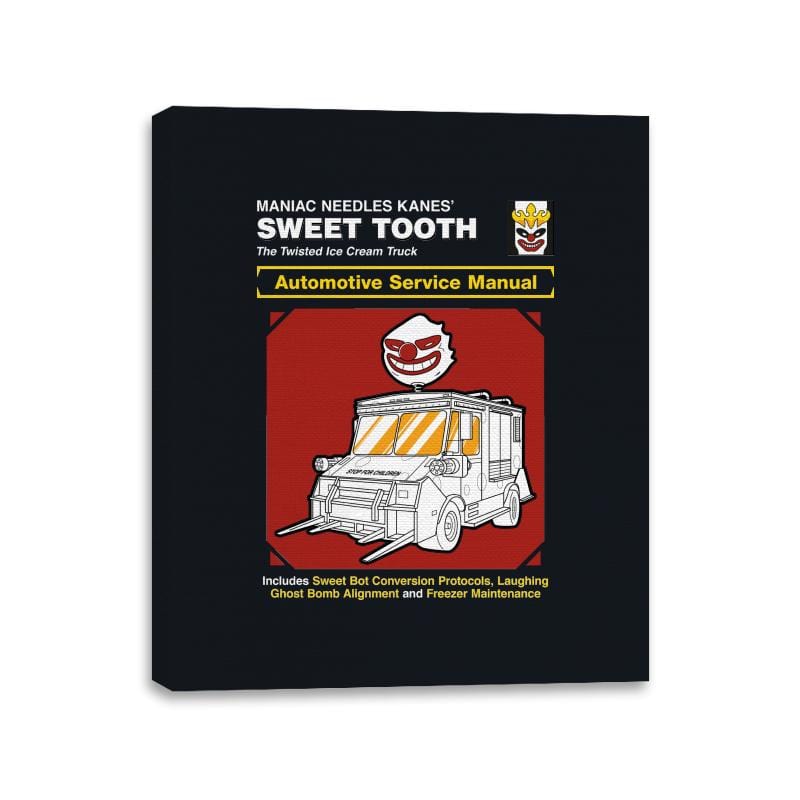 Sweet Tooth Service Manual - Canvas Wraps Canvas Wraps RIPT Apparel 11x14 / Black