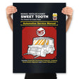 Sweet Tooth Service Manual - Prints Posters RIPT Apparel 18x24 / Black