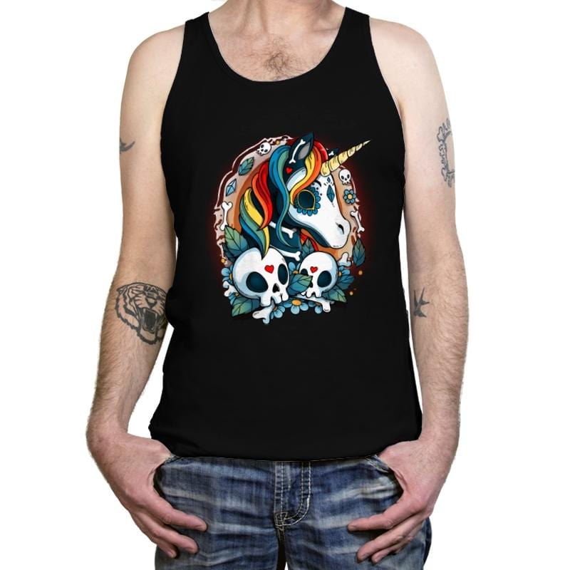 Sweet Unicorn Cammeo - Tanktop Tanktop RIPT Apparel X-Small / Black