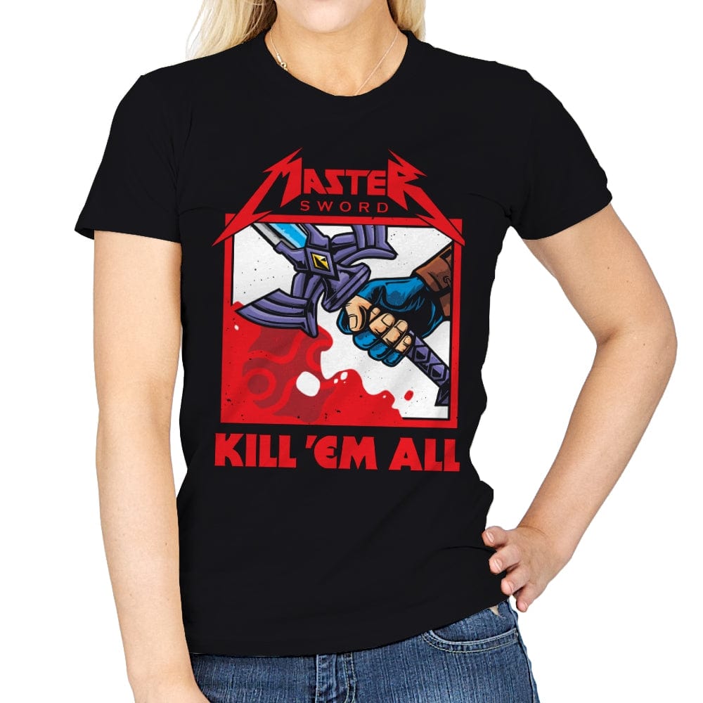 Sword Master - Womens T-Shirts RIPT Apparel Small / Black