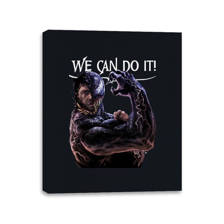 Symbiote Can Do It! - Canvas Wraps Canvas Wraps RIPT Apparel 11x14 / Black